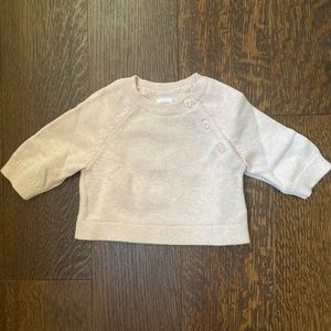 Baby GAP Sweater with Buttons,Pink, 0-3 Months